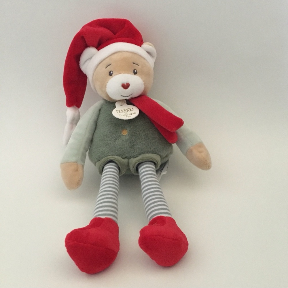 Xmas Bear Soft Baby Toy Infant Cuddle Friend Christmas Theme - no box | Doudou